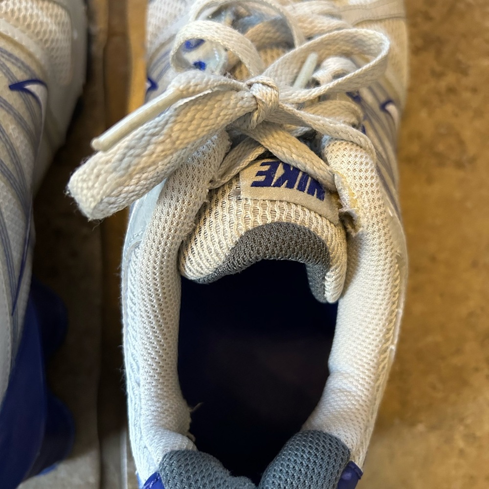 Nike Shox Agent Flywire Womens Size 8 Running Shoes White Purple 438683-014 - Picture 4 of 8